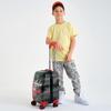 coral high Kids Black Red Anime Car Patterned Children's Suitcase 16738