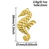 6pcs Real Gold Plated Marine Organism Shell Lobster Coral Stainless Steel Charms For Jewelry Making Supplies DIY Animal Pendant