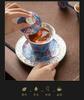 Su's Ceramic Gilded Silver Lotus Pond Clear Fun Bowl Set, Intangible Cultural Heritage Master Zheng Wenqiang's Kung Fu Tea Set Gift Box