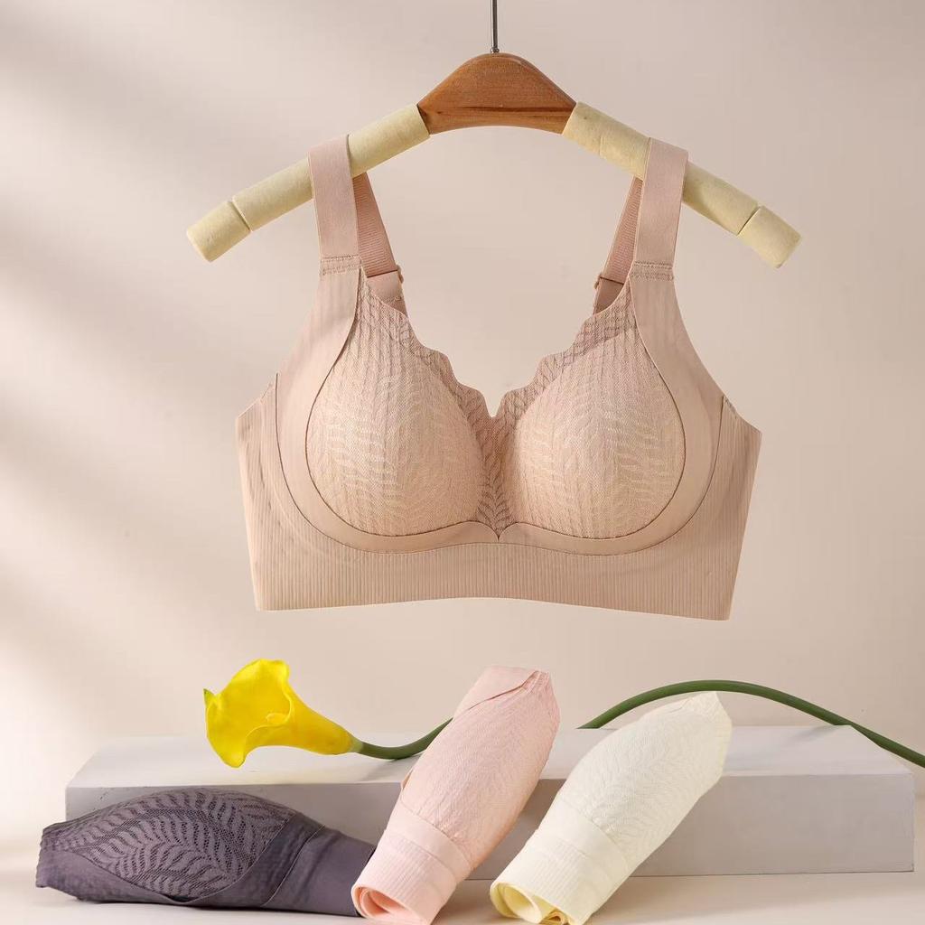Seamless Bra Women's Soft Support Fixed Cup Bra Women's Gathering Bra Anti-sagging Secondary Breast Bra Bras Without Underwire Push Up Bra