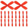 10Pairs Rc Propellers 2-Vane Plastic Replacement Blades Easy Install Rc Airplane Parts for Stable Flight Airplane Control