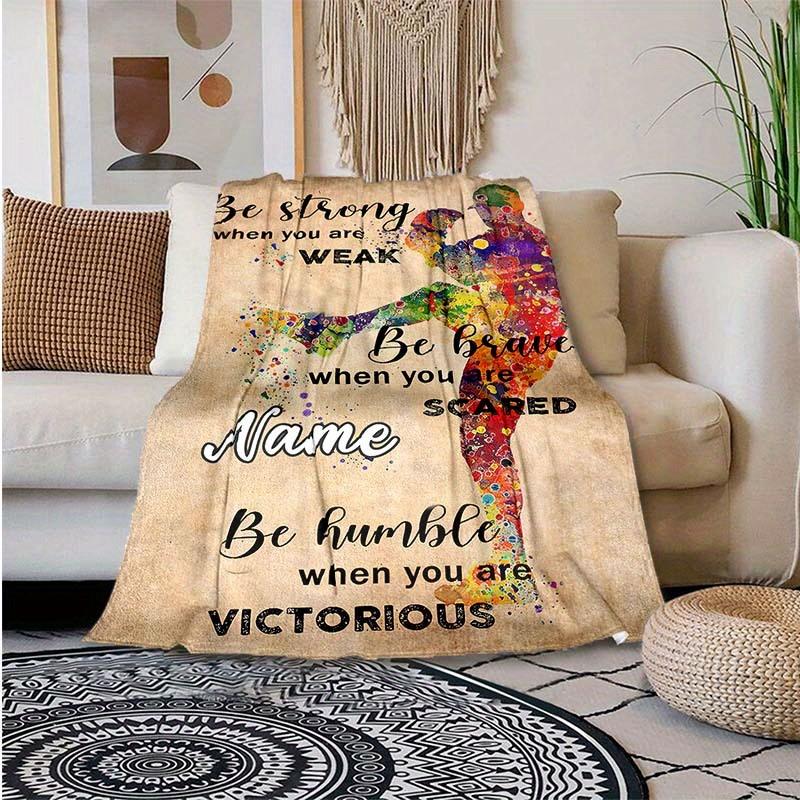 Player Customize Your Name Blanket Used For Chair Office Sofa Bed Camping Soft And Warm Giving Friends And Relatives Birthday Gifts Graduation Gifts