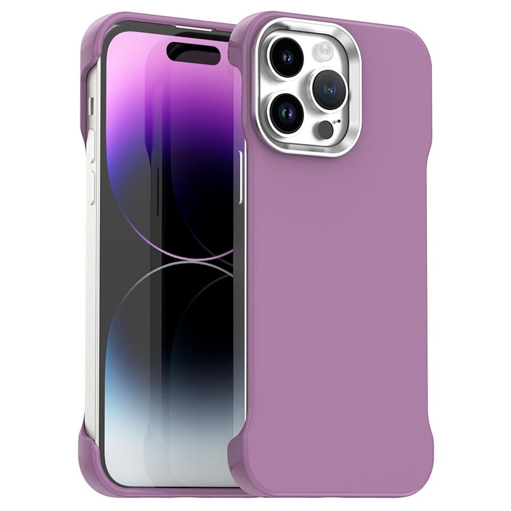 For iPhone 14 Pro Max Case Frameless Ultra Thin TPU + PET Phone Cover Reinforced Corners