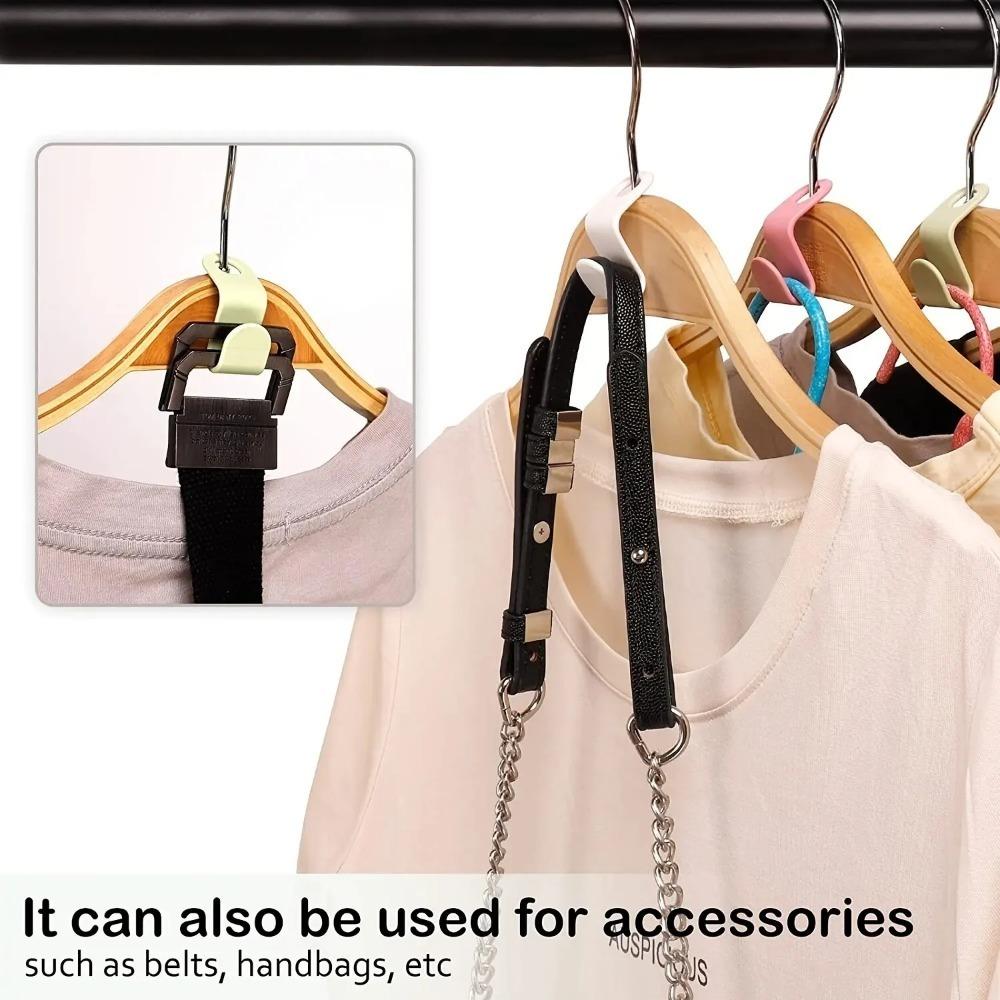 50pcs Clothes Hanger Extender Clips Space Saving Connector Hook Cascading Hangers Hooks Home Closet Storage Rack Organization