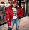 Women's European Size Padded Jacket with Zipper, Available In Various Colors, Same-Day Shipping Option.