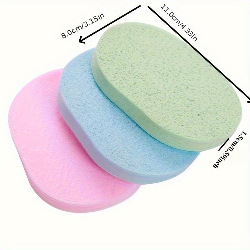 6pcs Gentle Exfoliating Face Sponges -Formaldehyde-Free,Soft&Smooth Light Beige Care,Pastel Colors for Normal Light Beige Types
