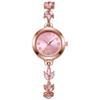 Chic Clover Women's Watch with Diamond Bracelet and Interchangeable Band