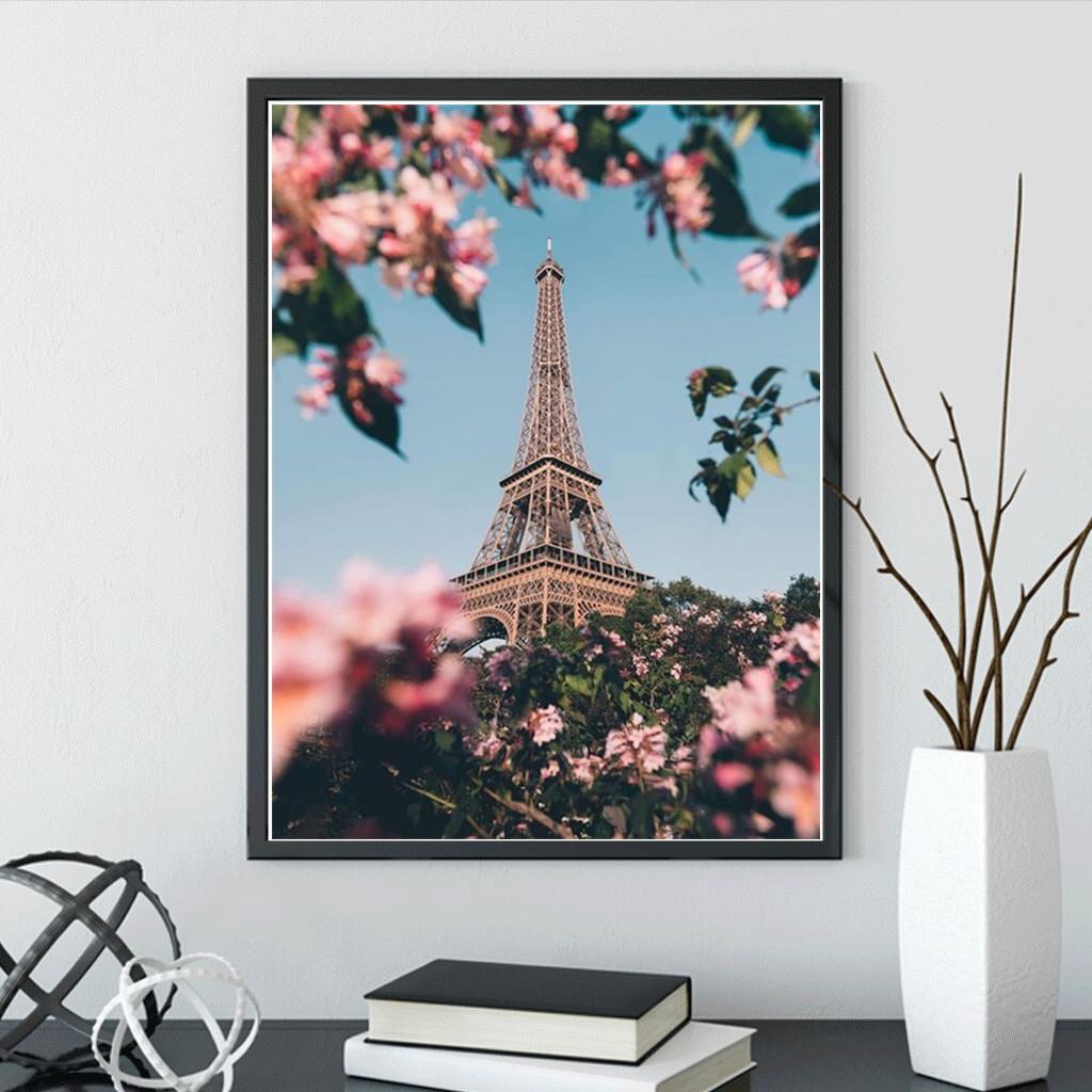 Home Decoration 5D Diamond Painting Full Of Diamonds Eiffel Tower Landscape Cross Stitch Combination Modern Simplicity Style 1