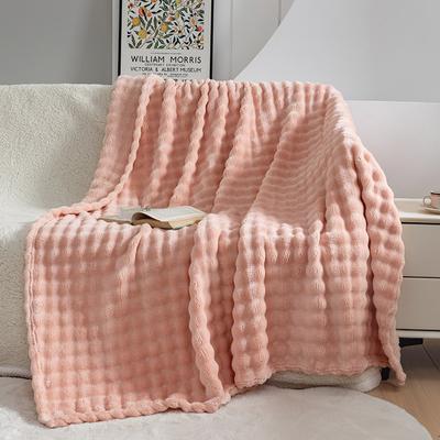Solid Color Thickened Multifunctional Blanket Flannel Air-conditioning Blanket Bed Sheet Coral Velvet Throw Blanket