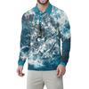 Men's Classic Golf  Shirts Ice Silk Breathable Long Sleeve  Performance Collar Shirts Lightweight Summer Casual Quick Dry Tee