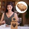 VILLCASE 25 Pieces Kraft Paper Wine Bottle Box with Window, Small Hanging Gift Boxes, Foldable Wine Candy Boxes for Chocolate, Truffles, Cookies,