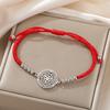 Dawapara Wheel of Hecate Bracelet Wiccan Goddess Ancient Greek Blessing Protection Prosperity Symbol Stainless Steel Jewelry