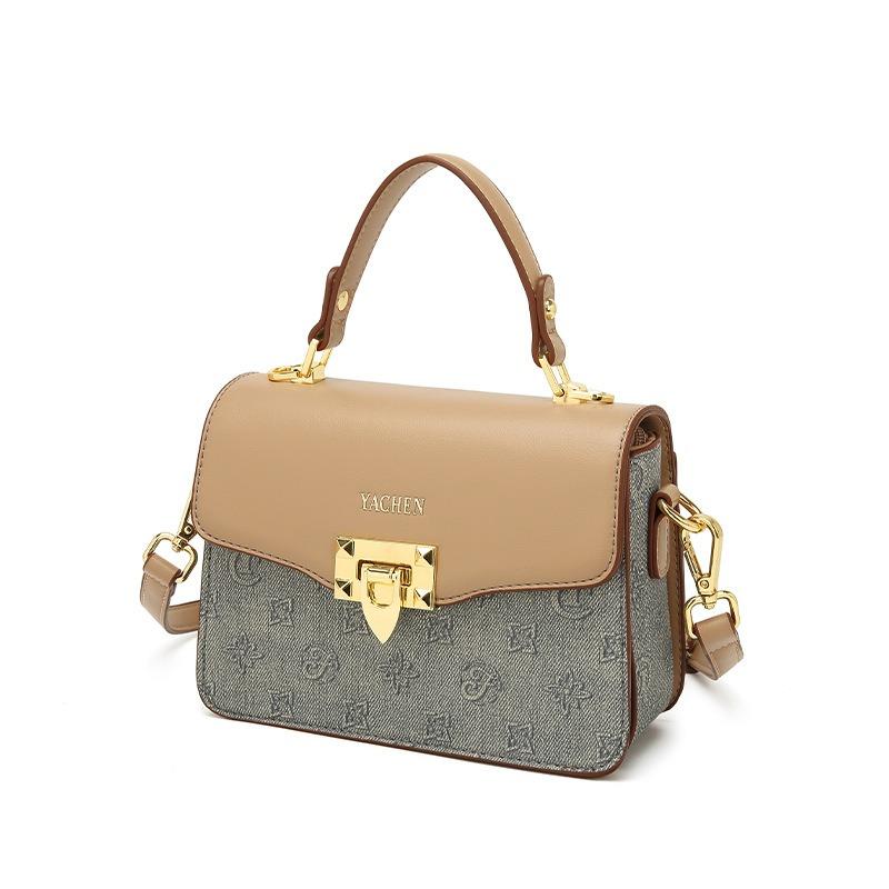 Bag Women's New Simple and Fashionable Small Square Bag Single Shoulder Oblique Span Bag Handbag Niche Versatile Bag