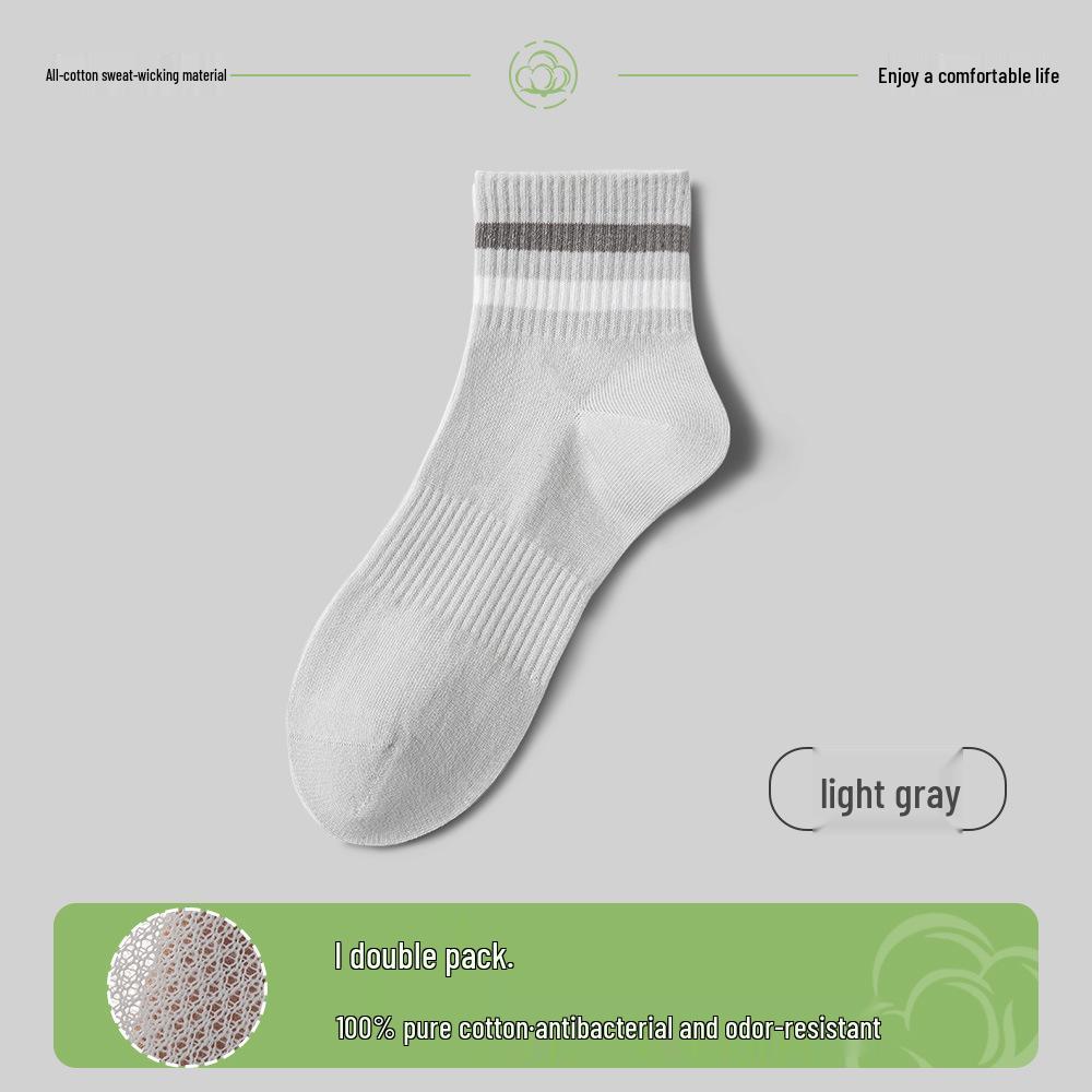 

Женские хлопковые носки до середины икры - Антибактериальные, Влагоотводящие, Дезодорирующие, Повседневные спортивные в полоску для весны/лета Women s Standard [35-40]