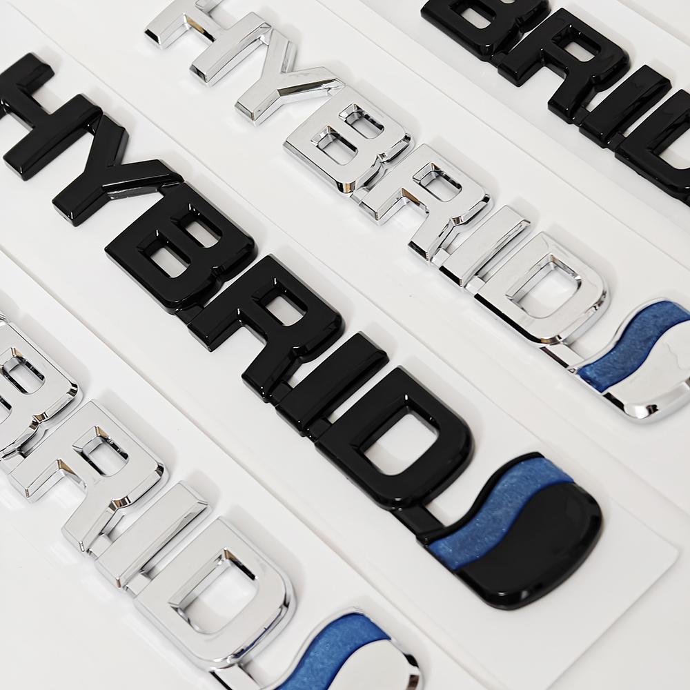 Hybrid ABS Emblem Sticker Rear Tail Badge Logo for Toyota Camry RAV4 Prius Corolla Highlander Avalon C-HR Yaris Car Accessories