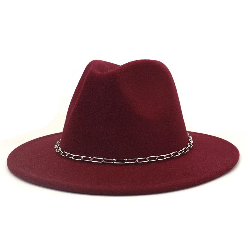 Kapelusze damskie nowa jesienno-zimowa filcowe kapelusze fedora mężczyźni Panama kościół czapka jazzowa dekoracje ślubne kapelusze sukienka pamelas para bodas