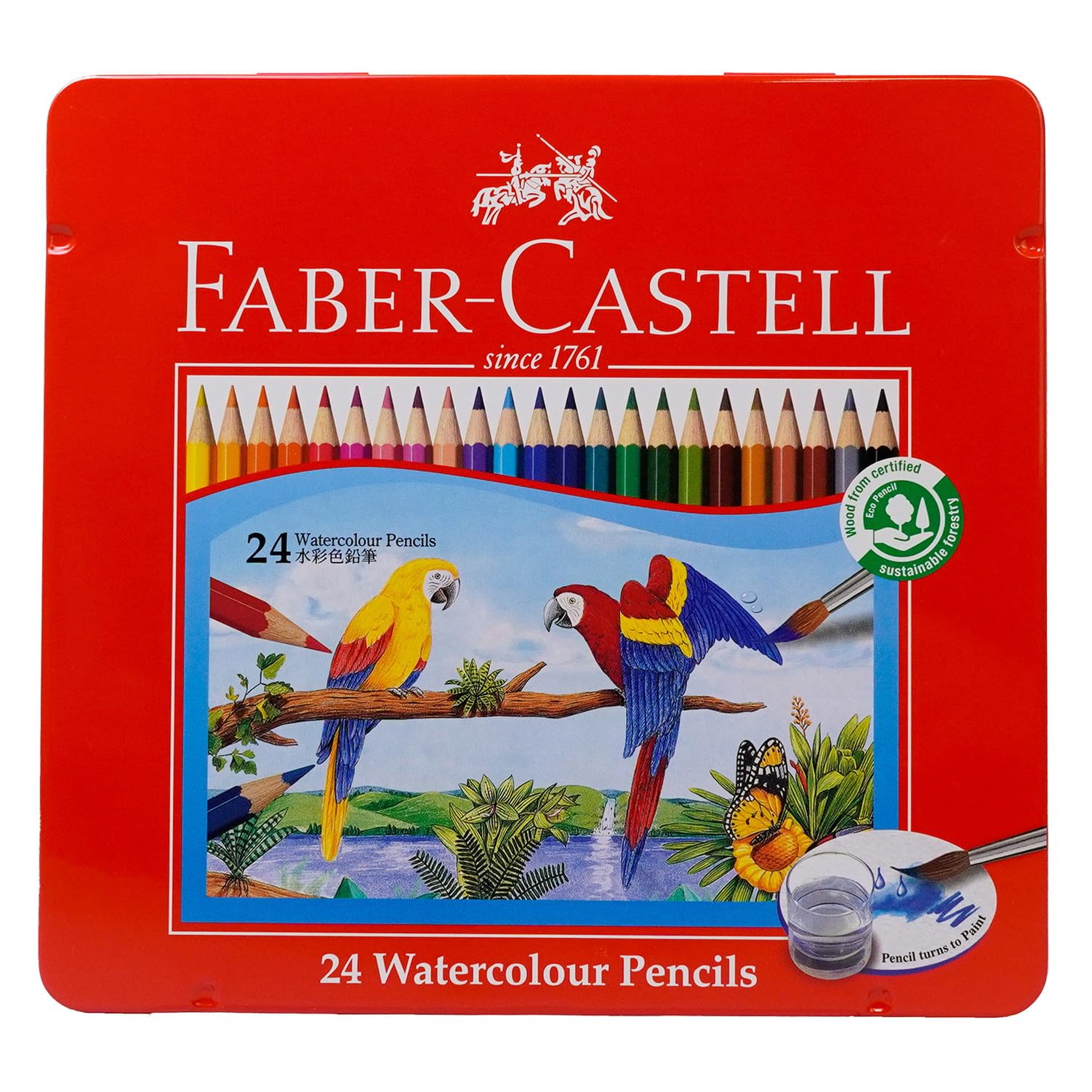 

Акварельные карандаши Faber-Castell 27132002, набор 24 цвета,