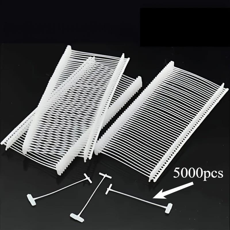 

5000pcs 50mm Standard Plastic Fasteners Regular Space Barbs Attachments for Standard Label Price Tag Guns 5000pcs