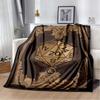 Dungeons & Dragons Red Dragon Print Flannel Blanket, Soft Throw Blanket for Sofa Bed