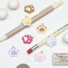 Soft cat jelly paw print keyring key holder keyring