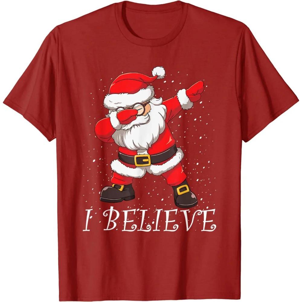 I Believe Dabbing Santa Claus Christmas T-Shirt
