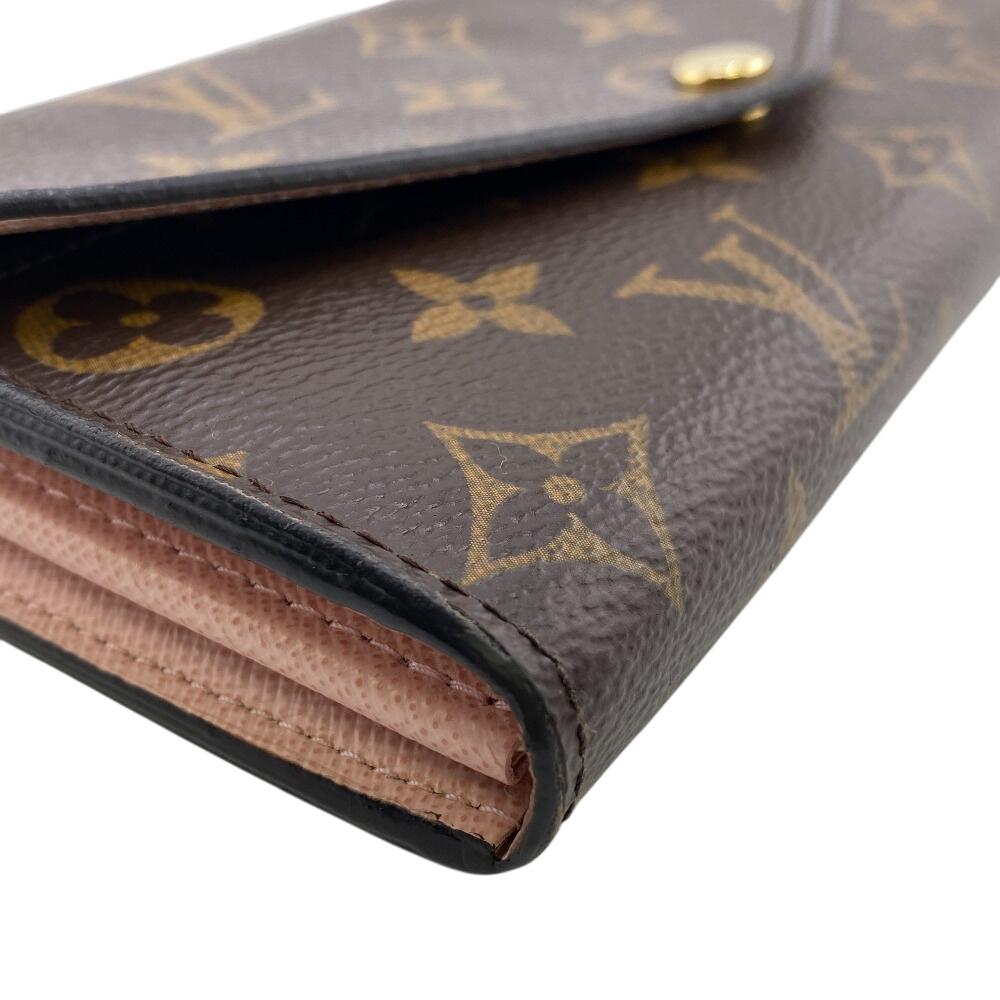 LOUIS VUITTON M62235 Monogram Portefeuille Sara Purse Brown Monogram Women Used