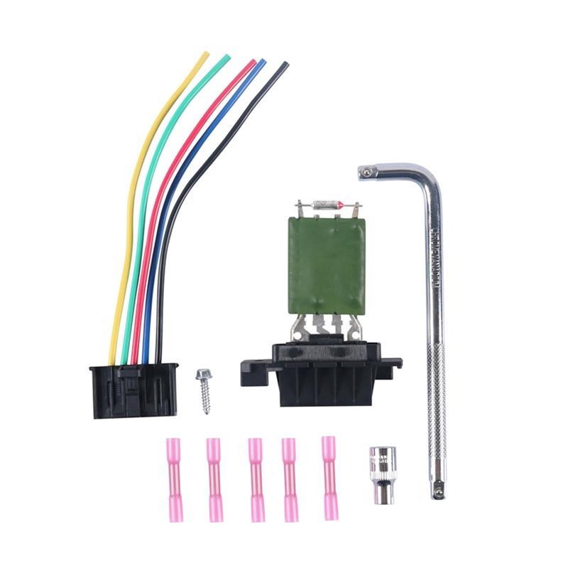 Heater Blower Resistor For FIAT GRANDE PUNTO Heater Resister Wiring Loom Repair Plug Resistor 13248240 77364061 55702407