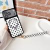 Creative Contrasting Color Polka Dot Magnetic Attraction Is Suitable for Apple 18promax Mobile Phone Case with Lanyard IPhone15 Anti-drop Sheath.