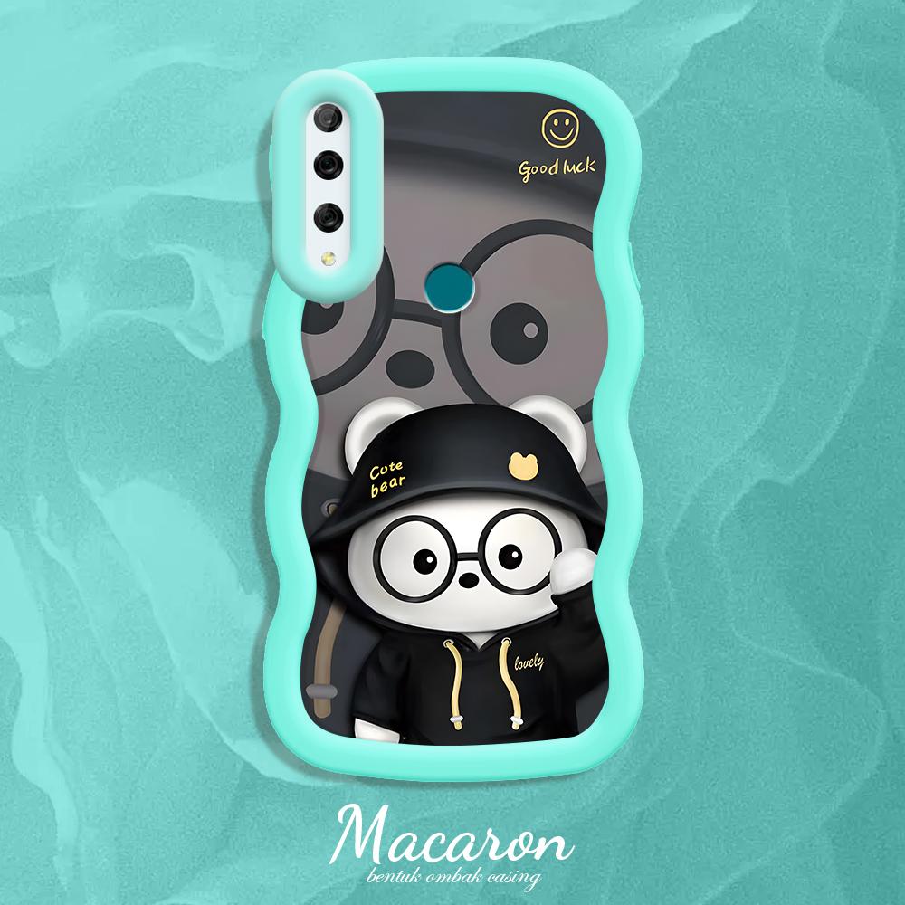 

Окрашенный узор Big Wave Edge Мягкий силиконовый материал Macaron чехол для телефона противоударный защитный резиновый чехол для iPhone Huawei Honor Infinix Tecno Tecno Pova 6 Neo синий