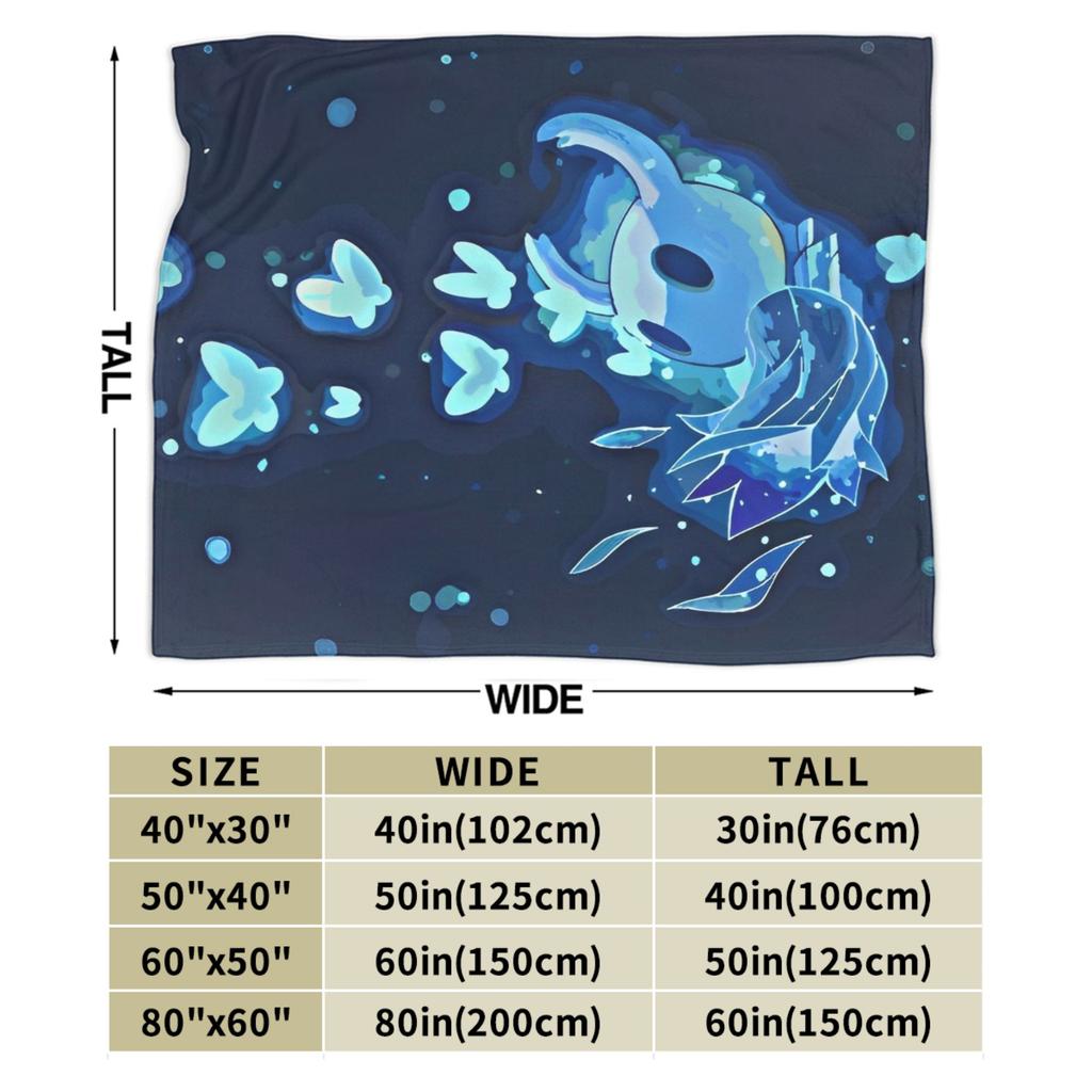 Hollow Knight Flísové Deky Akční Dobrodružství Úžasné Přehozy na Domácnost 125*100cm Kus Koberce