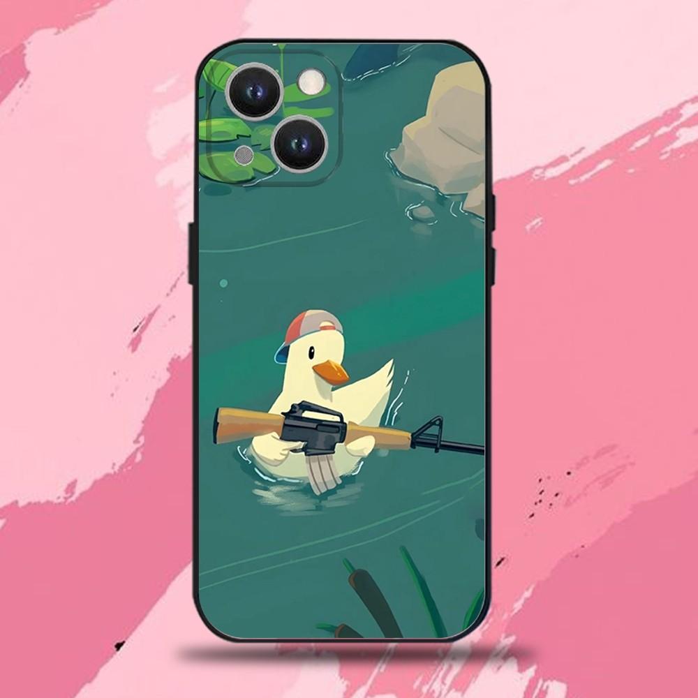 

Funny D-DucK Goose meme Phone Case For iPhone 16,15,14,13,12,11 Plus,Pro Max,XS,X,XR,SE,Mini,8,7,Soft Silicone Black Cover iPhone13mini