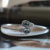 Silver Bracelet with London Blue Topaz 1.971ct, Cubic Zirconia, Item Weight 7.92 G (2206699)