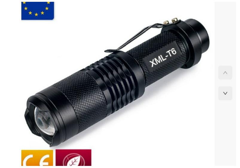Bright Aluminum Alloy LED Zoom Mini Flashlight - Outdoor Strong Light SK68