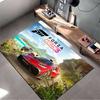 Forza Horizon 5-themed Red Car Design Rug Non-slip Rug Suitable for Living Room and Bedroom Sofas
