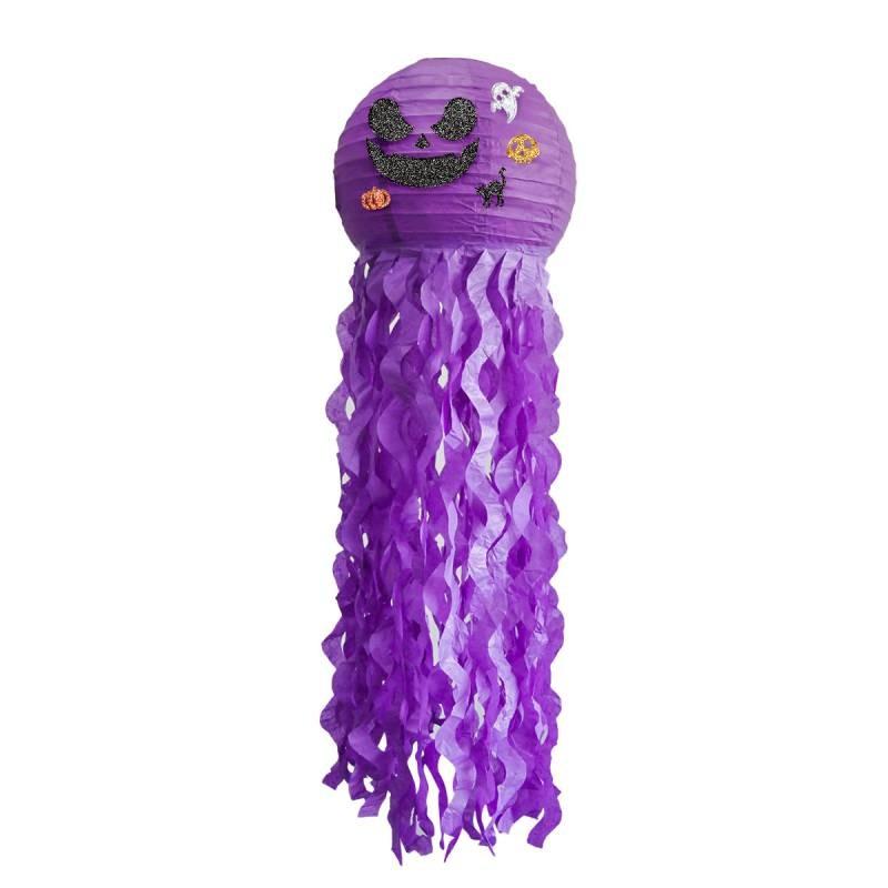 

Halloween Jellyfish Lantern Pumpkin Skull Paper Lantern Hanging Props Decoration Purple