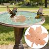 Copper Bird Bath Plate Birdbath Purification Disc with Triple-Point Support All-Season Birdbath Bowl Purifier Plate for Backyard