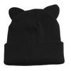 Hanyu Winter Women Cute Cat Ears Knitted Hat Ladies Casual Warm Beanie Wool Cap