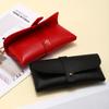 Soft Leather Glasses Cases Bag Women Men Simplicity Solid Color Sunglasses Box Outdoor Travel Storage Box Eyewear Accessories
