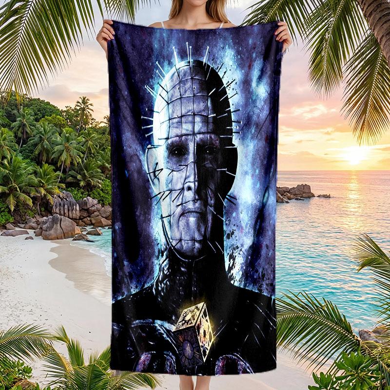 Large Beach Towel Quick Dry Absorbent Towel For Beach IndoorHellraiser Pinhead