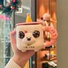 Birthday gift for girls Cute puppy cup Couple ceramic mug with lid Girlfriend souvenir gift box