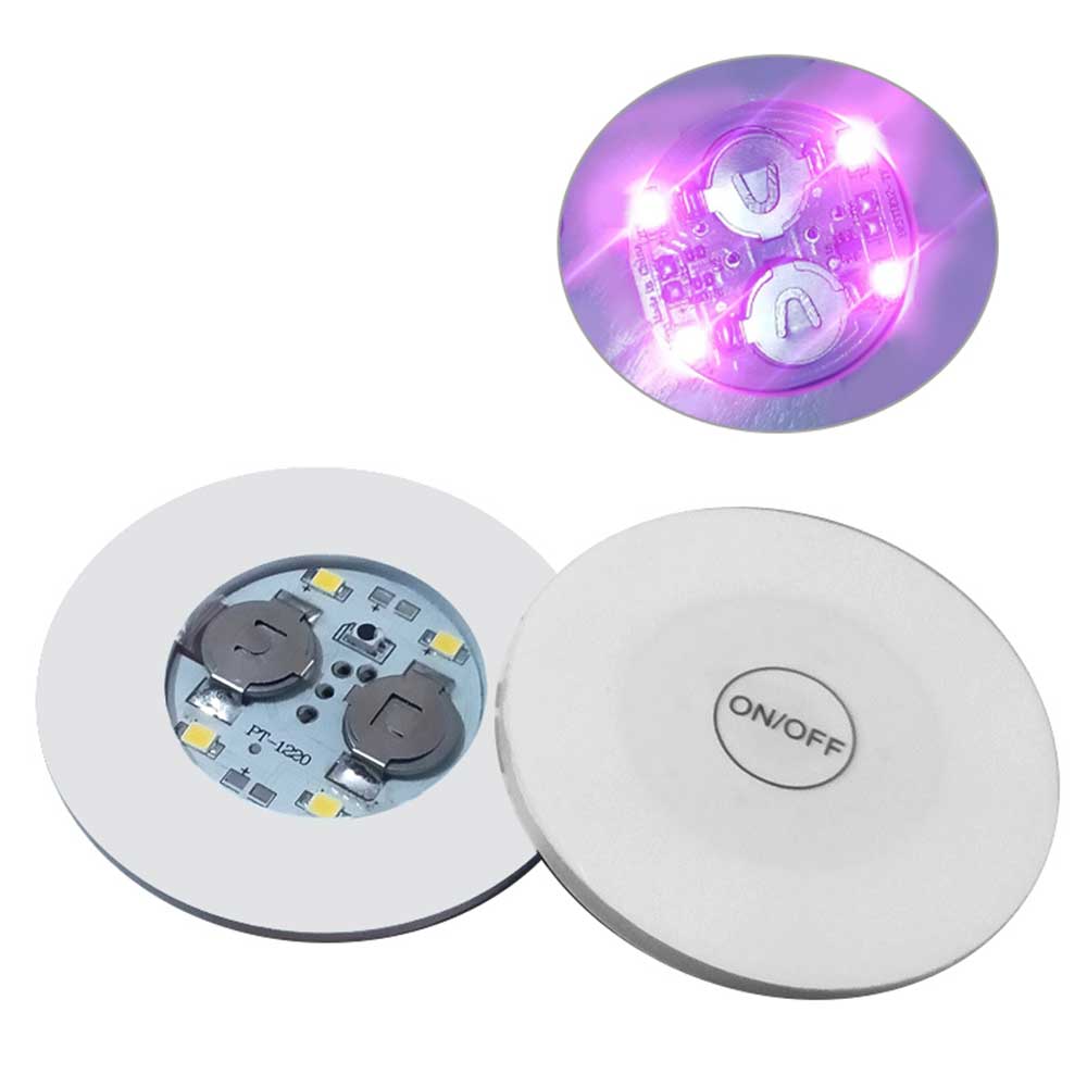 1ks Samolepky na láhev Podtácky Světla Na baterie LED Párty Nápojový podtácek Vánoce Váza Nový rok Halloween Dekorace Světlo