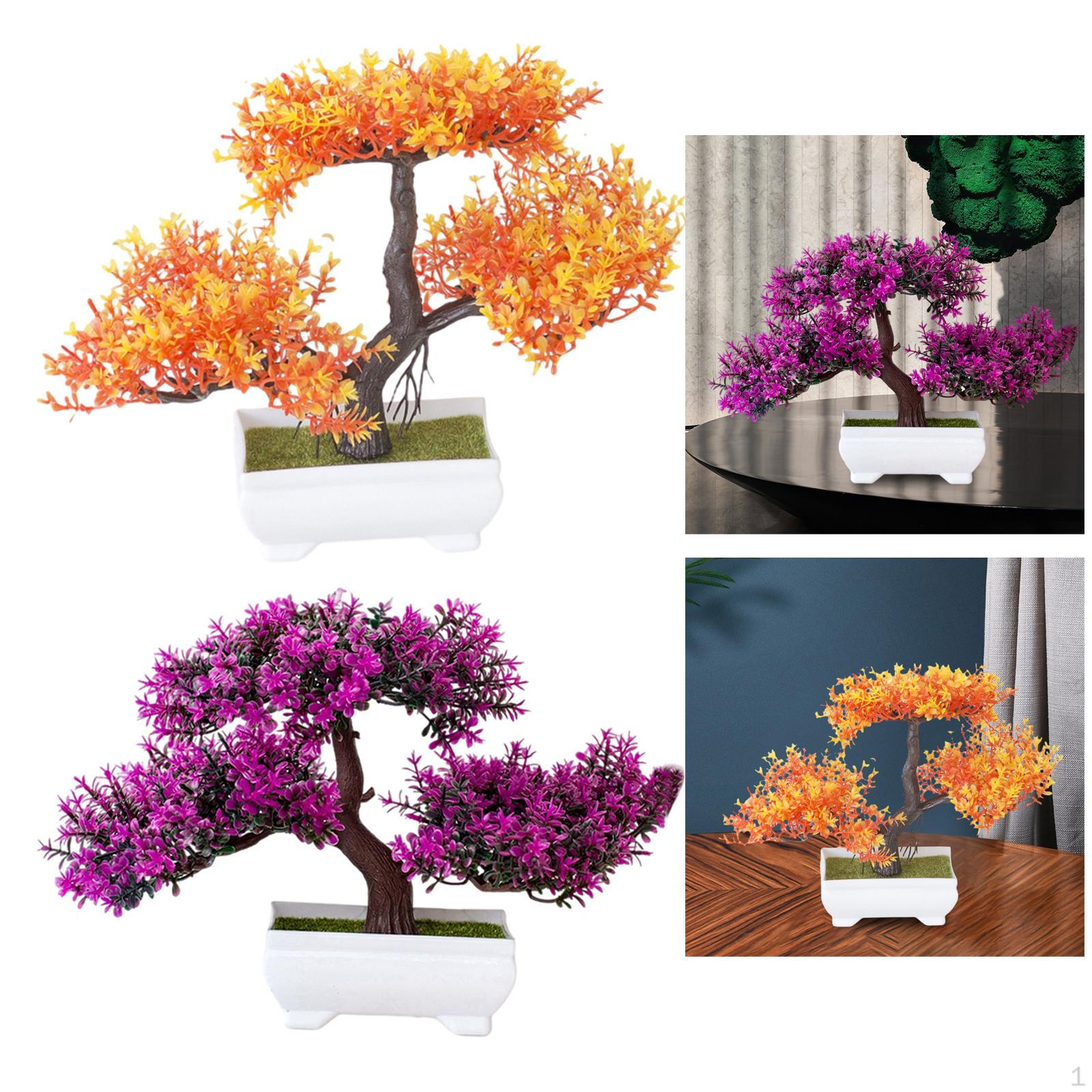 

2x Искусственные растения Дерево бонсай для дома, сада, офиса, на стену, для книжной полки