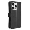 For iPhone 16 Pro Max Case PU Leather Diamond Texture Wallet Phone Cover