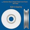 Aluminum Alloy U-Shaped O-Belt Pulley Wheel with Bearing