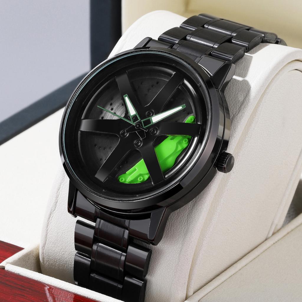 VA VA VOOM Personality Trend Boys Student Luminous Watch Darth Vader Wheel Hub Timely Watch