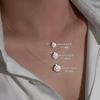 Invisible Fishing Line Sun Li Same Mozzarella Diamond Temperament Neck Chain Light Luxury Necklace Mermaid Tears Pendant Collarbone Chain