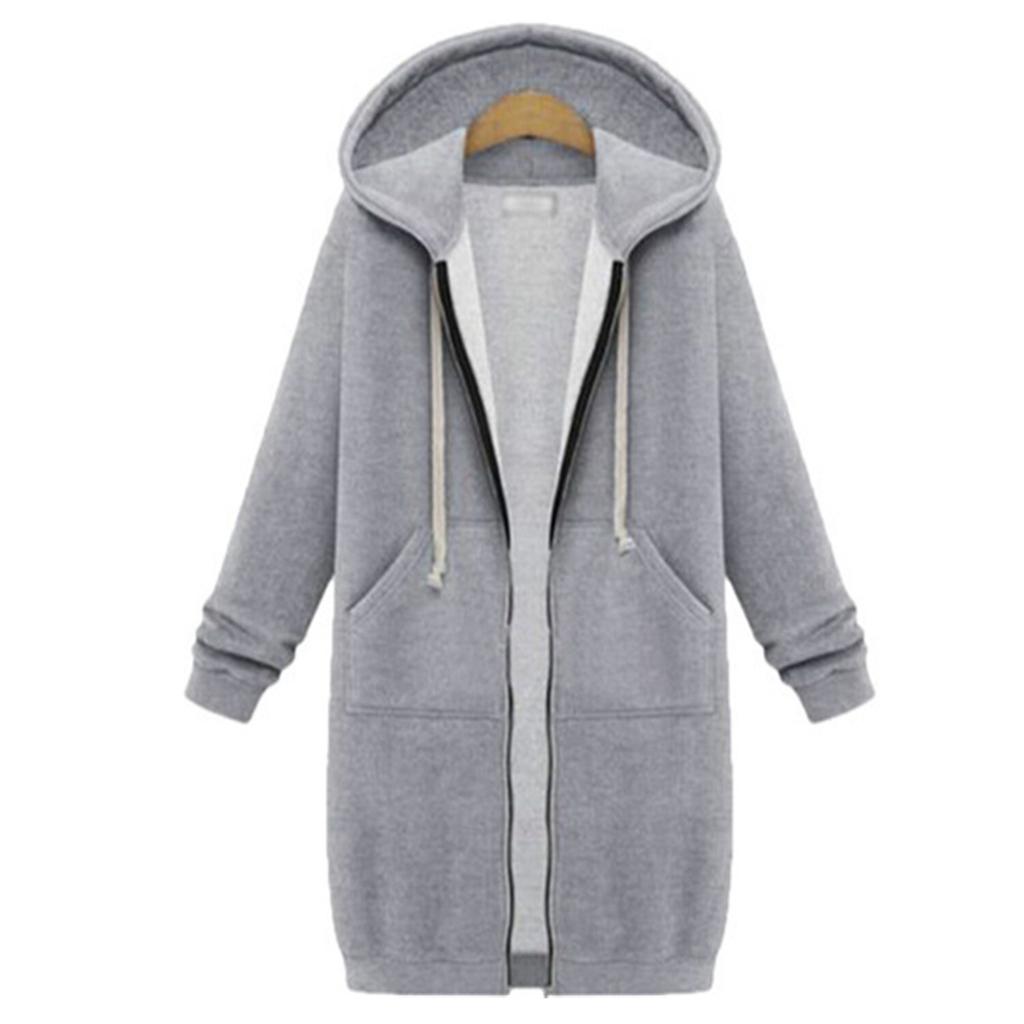2022 herbst Winter Verdickung Casual Frauen Lange Hoodies Sweatshirt Mantel Zip Up Outer Mit Kapuze Jacke Taschen Outwear Tops