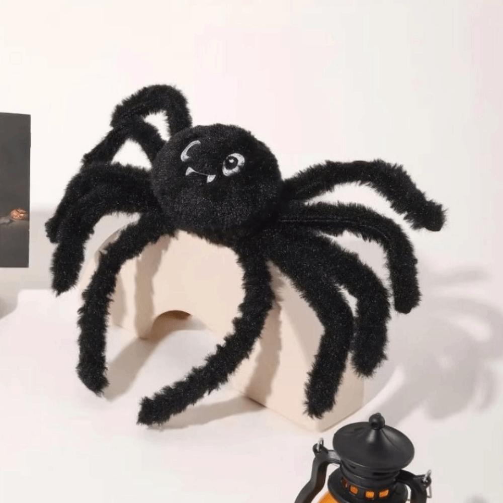 Plush 3D Spider Headband Cute Flexible Spider Headband Fashion Halloween Hair Hoop Hair Decoration