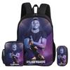 Backpack 3Pcs Set M-Mbappe Bookbag Football Star Shoulder Bag Pencil Bags Child Mochila Sports Schoolbag Kids Gift Rucksack