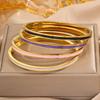 Light Luxury Titanium Steel , Minimalist Fine Enamel Oil Drip Women, Fashionable Niche High-end
